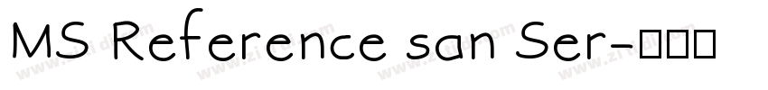 MS Reference san Ser字体转换